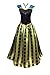 Cokos Novelty Adult Women Frozen Anna Elsa Coronation Dress Costume (Women Size Large, Olive)