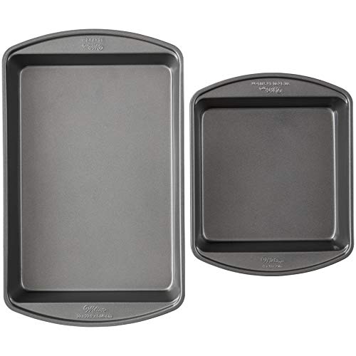 Wilton Perfect Results Premium NonStick Oblong and Square Cake Pan Set