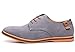 DADAWEN Men's Classic Suede Leather Oxford Dress Shoes Business Casual Shoes Grey US Size 11