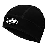 Knit Beanie Skull Hat - Soft Fleece Lined Slouchy / Winter Cap by Run Baby Sport (coal black)