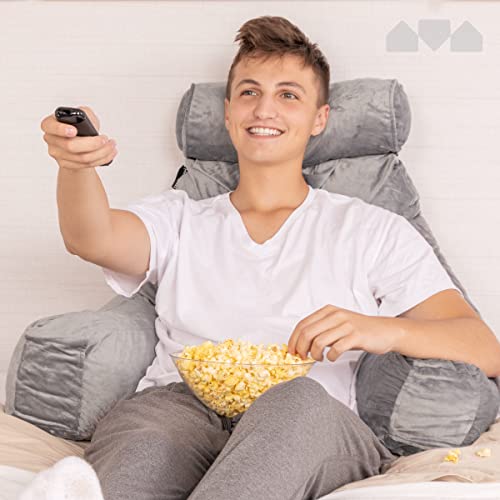 Milliard Extra Large Reading Pillow with Shredded Memory Foam, Wedge