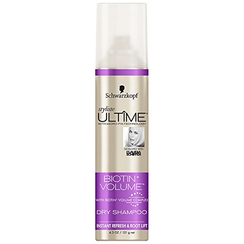 Schwarzkopf Styliste Ultime Biotin Volume Dry Shampoo, 4.3 Ounce