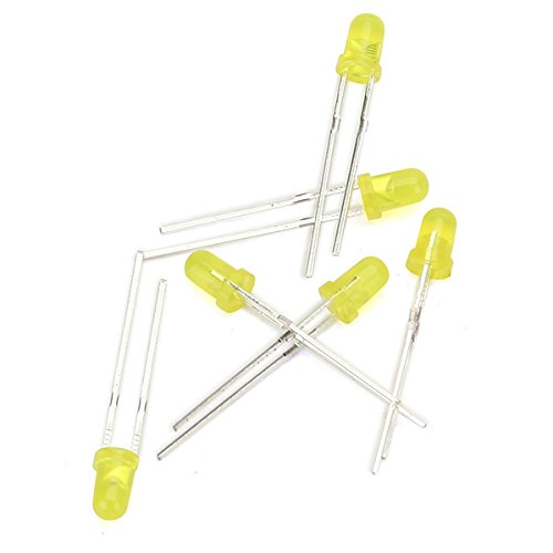 500Pcs 3MM Round Top LED Diode Light White Yellow Red Green Blue Assorted Box DIY Set