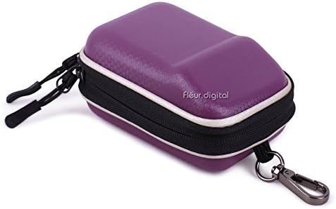 Hard Shock Resistant Digital Camera Case For CANON PowerShot SX730 HS SX620 HS/Panasonic Lumix DMC TZ100 TZ90 TZ93 TZ80 TZ70 LX15 / SONY Cyber-Shot DSC HX90 HX60 WX500 RX100 III IV V (Purple)