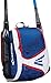 EASTON E110YBP Youth Bat & Equipment Backpack Bag, Red/White/Blue