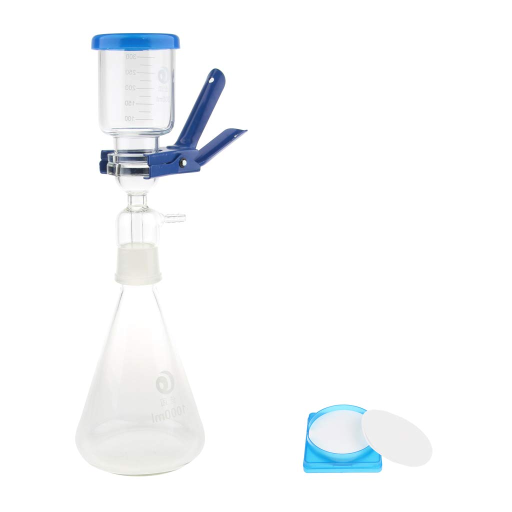 Shiwaki 1000ml Filtration Apparatus Vacuum Lab Filtering Unit, Filter