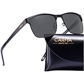 CARFIA Metal Mens Sunglasses Polarized UV400 Protection for Driving Fishing Hiking Golf Everyday Use CA5225