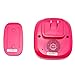 SadoTech Wireless Doorbells for Home, Apartments, Businesses, Classrooms, etc. - 1 Door Bell Ringer & 1 Plug-In Chime Receiver, Battery Operated, Easy-to-Use, Wireless Doorbell w/LED Flash, Pink Red