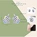 Stud Earrings for Girls Hypoallergenic S925 Sterling Silver with 3A Zircon Sensitive Cute Kid Unicorn Earrings