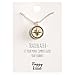 Happy Kisses Compass Necklace Nautical Pendant Gold & Silver Trailblazer Gift for Woman
