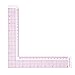 Plastic L Shape Ruler Curve Sewing Measure Professional Tailor Craft Tool(5808)