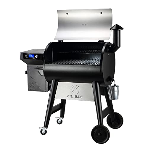 Z Grills 8 in 1 Wood Pellet Grill & Smoker, PID Controller, Meat Probes