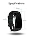 Fitness Tracker, Naxxlab Smart Bluetooth Heart Rate Monitor Bracelet, Waterproof Pedometer Wristband Step Activity Tracker Smart Watch for Android and IOS Smartphones (Black)