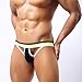 NEARTIME Men's Underwear, Hollow Out Men Underwear Boxers Bulge Pouch Men Shorts (M, Black)