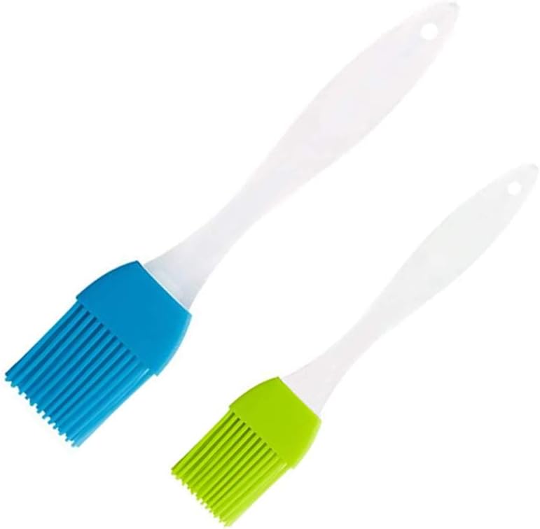 Yiouou Silicone Pastry Brush Set 7" & 8" Heat Resistant Oil Brush for Cooking