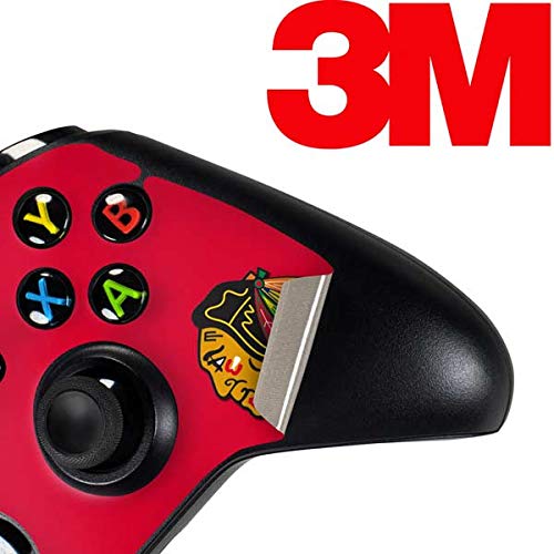 Skinit Decal Gaming Skin for Xbox One Controller - Officially Licensed NHL Chicago Blackhawks Solid Background Design
