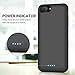 HETP Battery Case for iPhone 8/7 Upgraded 6000mAh Portable Rechargeable Charging Case for iPhone 7 Extended Battery Pack for iPhone 8 Protective Charger Case Backup Cover [4.7 inch ]- Black