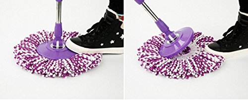 image for Mop Head,Han Shi Replacement 360 Rotating Head Easy Magic Microfiber S