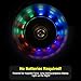Light Up Scooter Replacement Wheels with ABEC 7 Bearings for Razor Scooters - 3 Color LED's 100mm (Pack of 2)