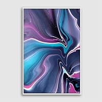 Framed Canvas Wall Art Clouds and Colors Canvas Prints Home Artwork Decoration for Living Room,Bedroom - 16x24 inches