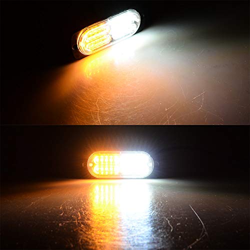 40PCS 20-LED Strobe Warning Light Strobe Grille Flashing Lightbar Car Truck Beacon Lamp Amber White Traffic light 12V-24V