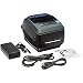 Zebra GX430T GX43-102410-000 Ethernet USB Printer W/New Adapter Cables Print