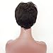 MELANNA Short Human Hair Wigs Pixie Cut Wigs Short Curly Wigs for Black Women (SCBK)