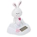 Valentine Bunny Heart on Belly Love Themed Rabbit Solar Toy Car Dashboard Desk Decor