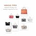 13 Pockets Purse Organizer Tote Insert Liner Bag with Anti-theft Keychain(M,Black)