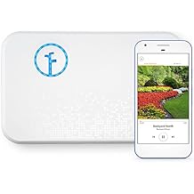 Rachio WiFi Smart Lawn Sprinkler Controller, 8-Zone 2nd Generation, Alexa y Apple HomeKit compatible con Rain, Freeze and Wind Skip (8ZULW-B)