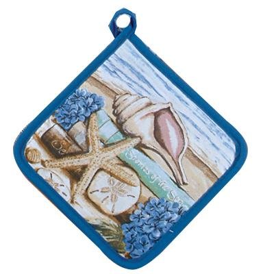 4 Piece Stories of the Sea Kitchen Set / Bundle - 2 Terry Towels, Oven Mitt, Potholder - Thumbnail 2