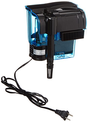 Penn Plax Cascade Hang-on Aquarium Filter With Quad Filtration System Cleans Up to 20 Gallon Tank