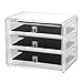 Acrylic Deluxe 3-Drawer Jewelry Chest