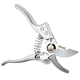 Pruning Shears, UKOKE Professional Hand Pruners with Japanese Carbon Steel SK-5 Blade, Garden Clippers, Tree Cutter, Garden Scissors, Heavy Duty Bypass Pruners, Trimmer Secateurs, Garden Shears