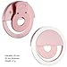 DOGOO 36 LED Clip-on Rechargable Selfie Ring Light Supplementary Lighting for Night or Darkness with 3 Level Brightness, for iPhone Samsung HTC and Other Smartphone(pink)