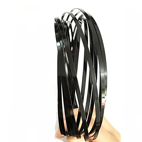 GZQ Fun Toys Flow Rings Kinetic Spring Toy Sculpture Ring Game Educational Interactive Arm 3D Ring Toy Stress Relief for Kids Girls Adults Great for Work, Office, School (Black)