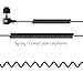 Avantree Headphones LONG CORD Earbuds with Mic, 10FT / 3M Extension Cable In Ear Earphones for PC, Metal Stereo Wired Bass Headset with Spring Coiled Wire - HF022