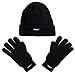 3M Men’s Thinsulate 40g Black Beanie Hat & Gloves Fleece Lining For Winter Snow Cold Weather Gear