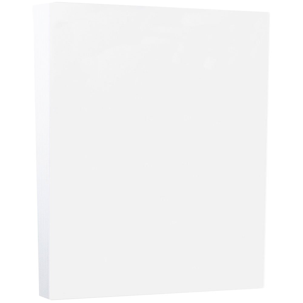 JAM PAPER Vellum Bristol Cardstock - 215.9 x 279.4 mm Coverstock - 298gsm - White - 50 Sheets/Pack