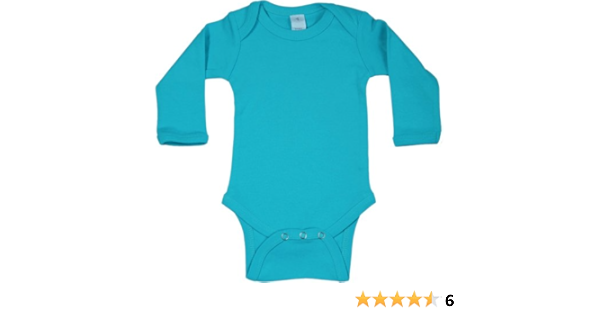 turquoise baby onesie