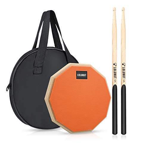 LOLUNUT 8 Inch Silent Drum Pad, Dumb Drum Beginner Rubber Practice Pad