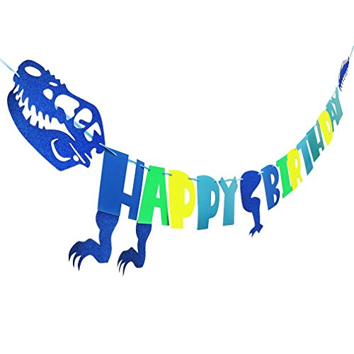 Meolin Birthday Banner Dinosaur Banner Party Supplies Decorations