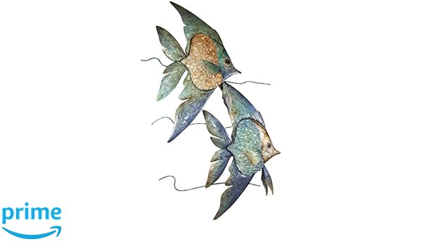 Capiz Shell Double Banner Fish Wall Art Crushed Children S Room