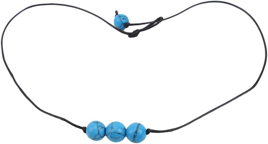 CAVIVI Shell Necklace for Women Girls Hawaii Beach Handmade Necklace Adjustable Seashell Necklace,Blue