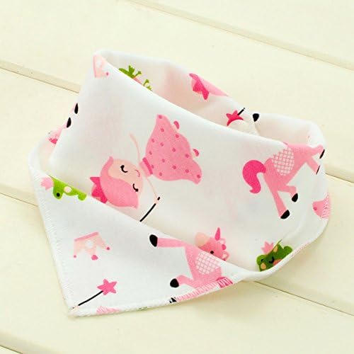 Baby Bandana Bibs - Baby Bibs Bandana - 5pcs/lot Scarf Children BABY Baby Slabbers bandana bib saliva Girl Boy - Baby Bandana Drool Bibs (H)