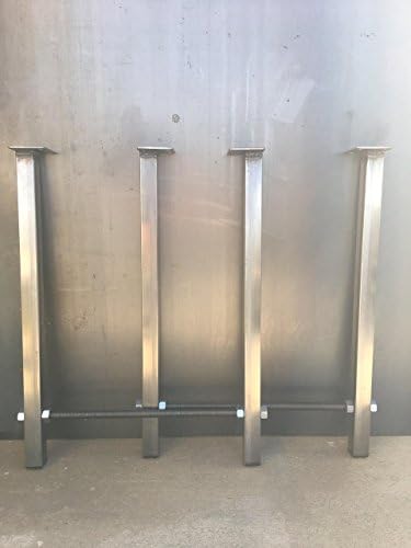 H shape metal legs, threaded rod steel legs, metal table legs, coffee table legs. metal legs for furniture.