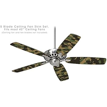 Wraptorcamo Digital Camo Timber Ceiling Fan Skin Kit Fits Most