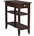 Convenience Concepts American Heritage Chairside End Table with Drawer 23.5