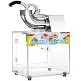 VALONDINO 48L Snow Cone Machine, 500LB/H Commercial