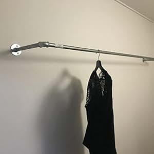 York - Barra para colgar/ropa Rack, hecha de agua pipes. Tubo para un